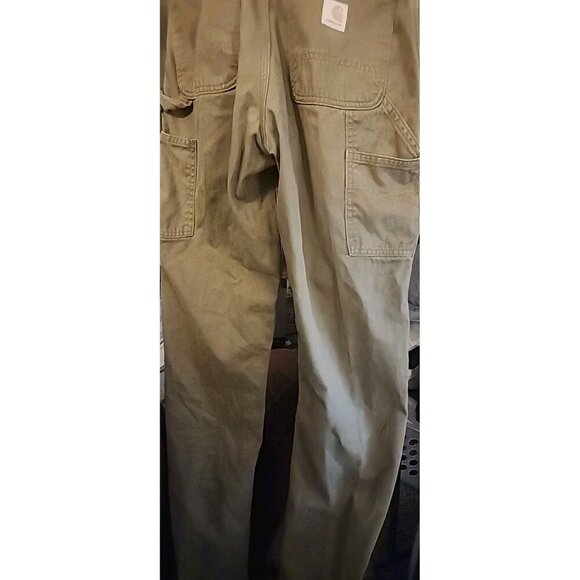 Carhartt Carpenter Relaxed Fit Work Pants Size 34x30 Beaver Nice CR50 - Picture 5 of 7